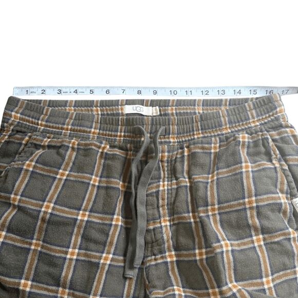UGG Men's Checkered Elastic Waist 100% Cotton Pajama Pants Multicolor Large - Picture 7 of 8